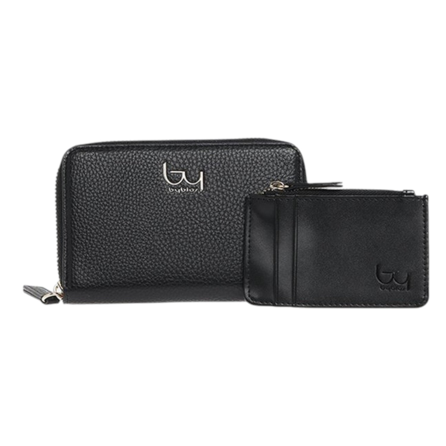 By Byblos Portafoglio Donna in Ecopelle Nera con Portacarte