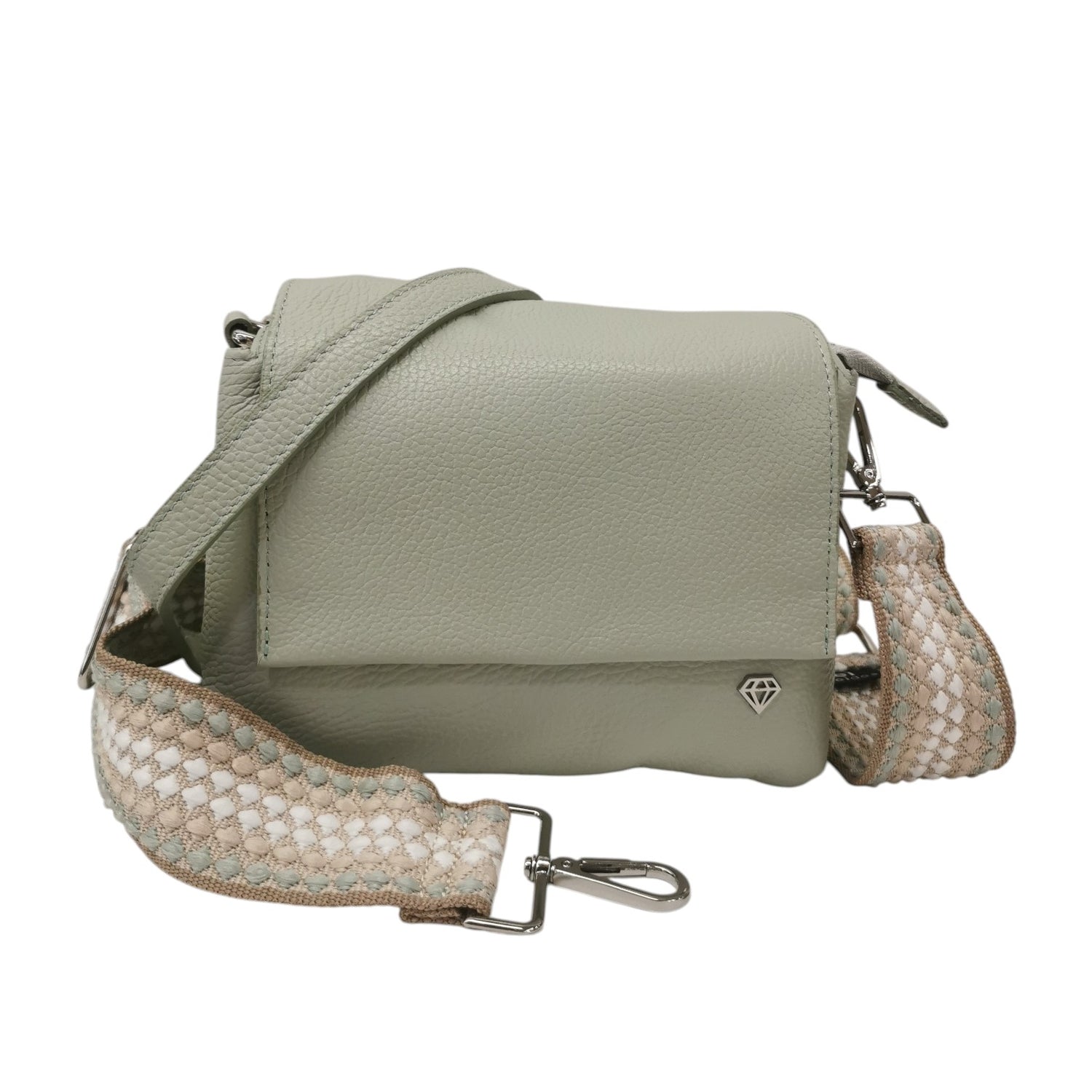 Caleidos Tracolla Piccola Salvia in Pelle da Donna