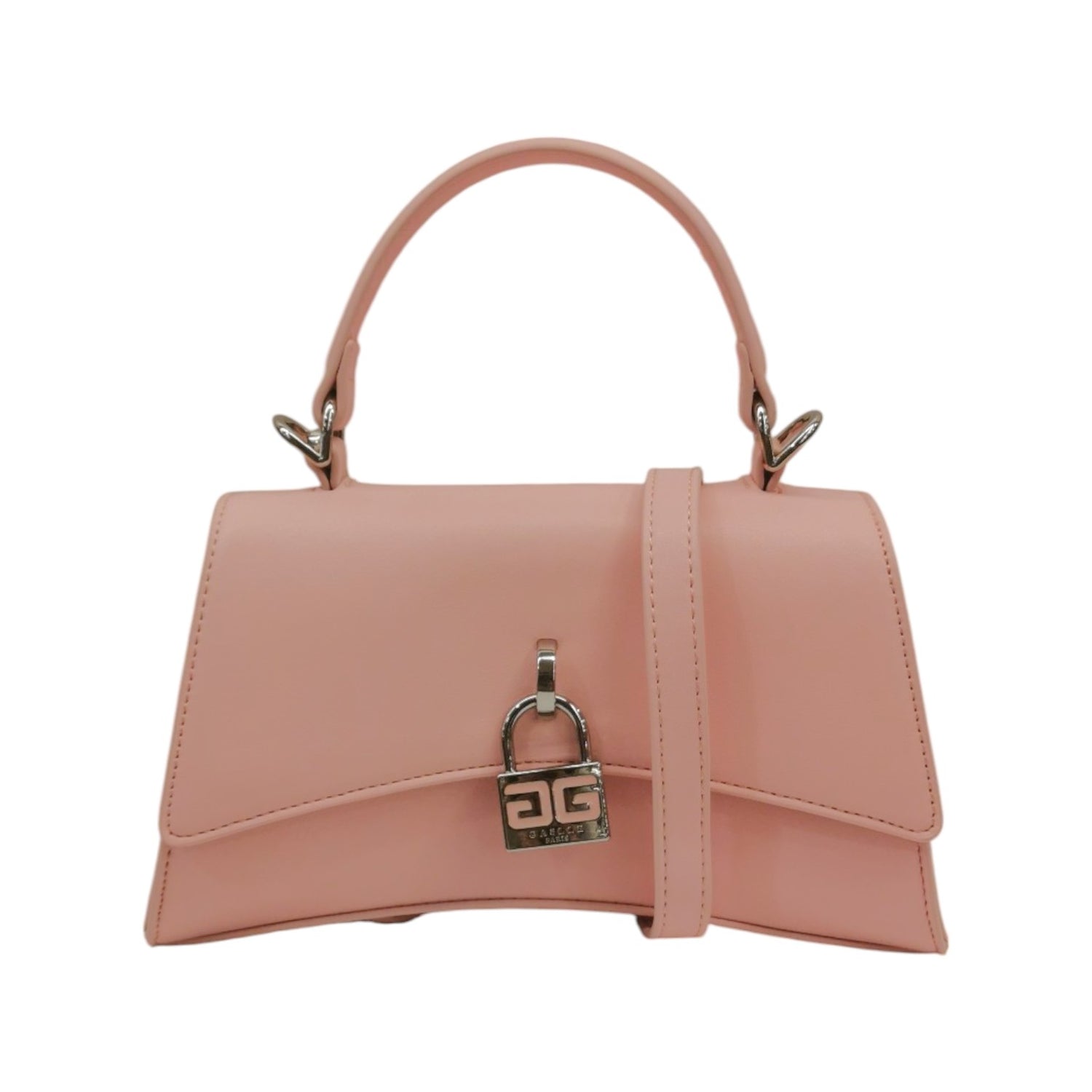 Gaelle Borsa a Mano Donna in Ecopelle Rosa con Tracolla a Catena