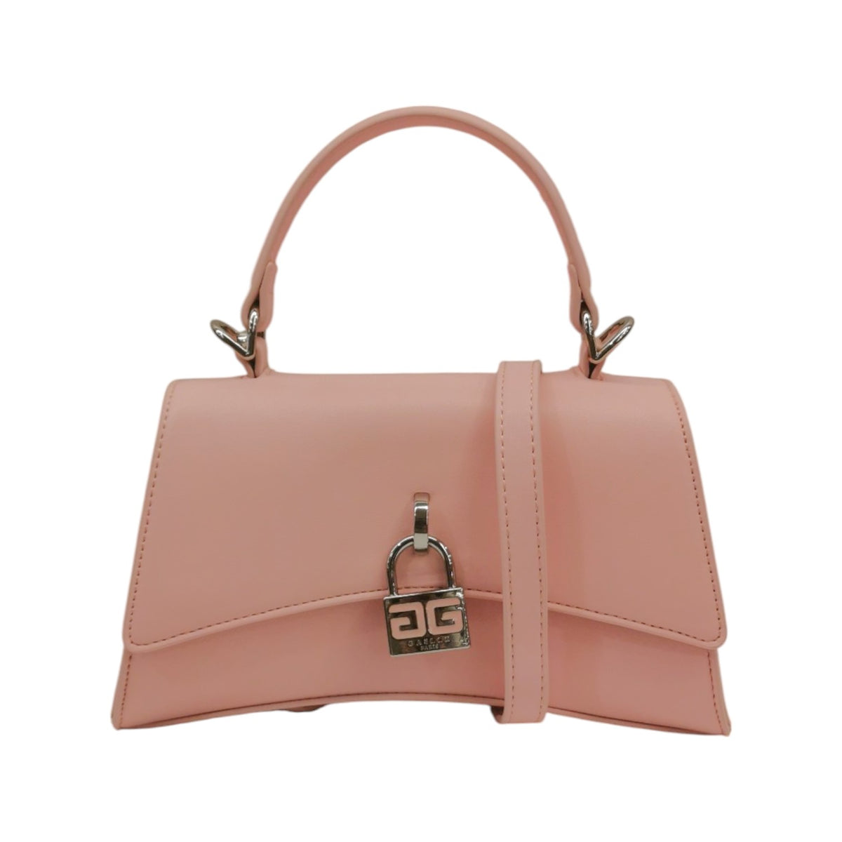 Gaelle Borsa a Mano Donna in Ecopelle Rosa con Tracolla a Catena