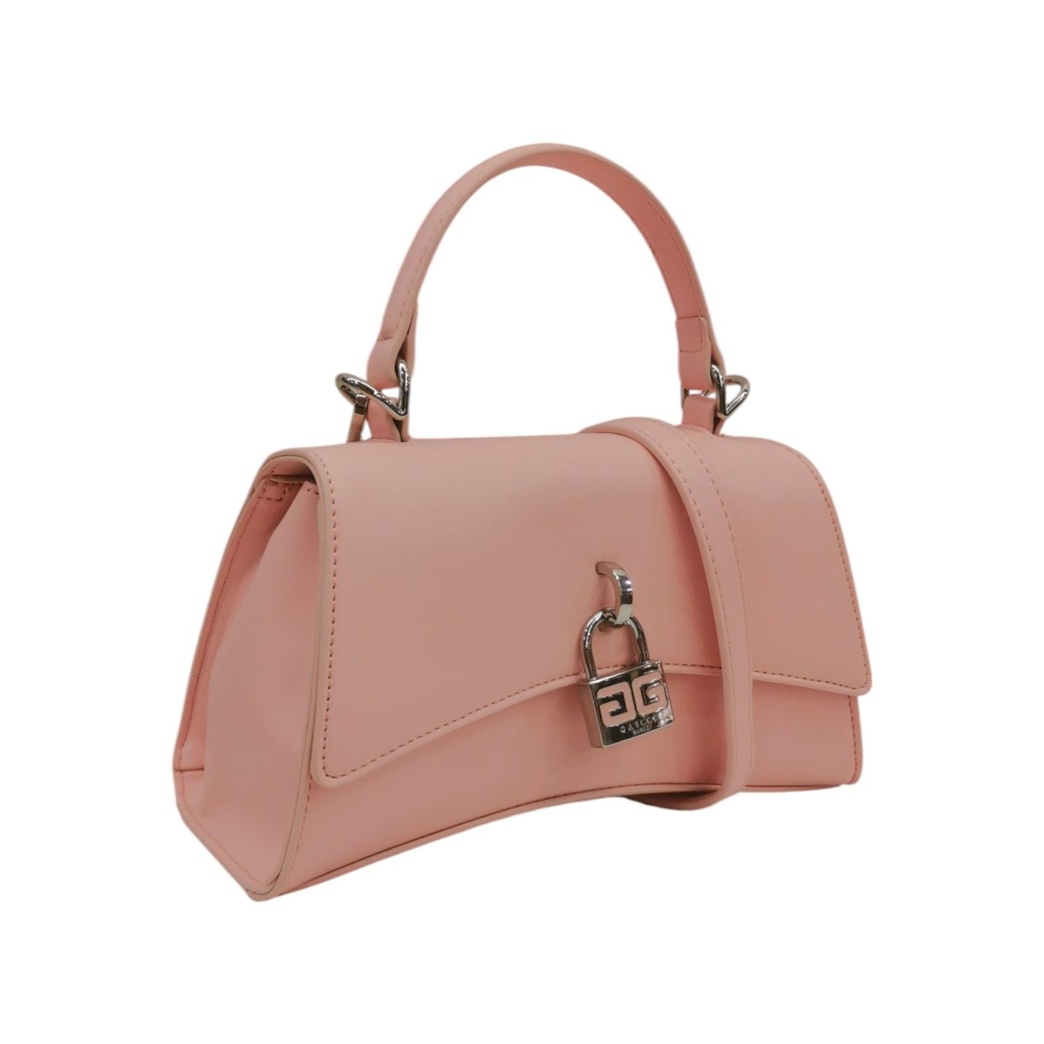 Gaelle Borsa a Mano Donna in Ecopelle Rosa con Tracolla a Catena