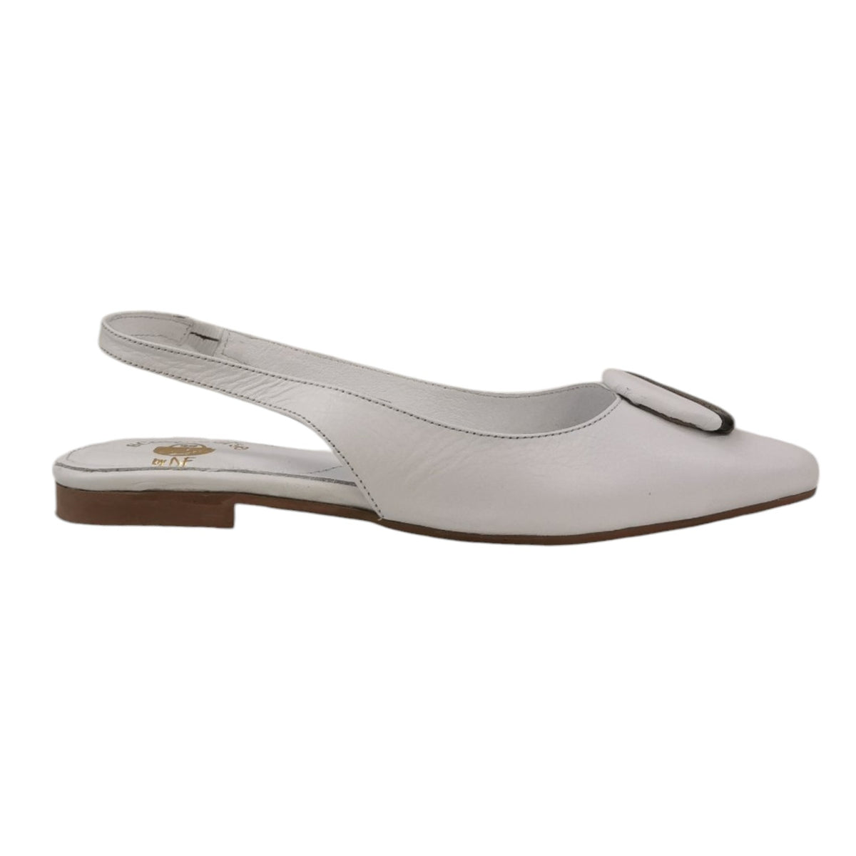 Scarpeborseonline Chanelle Bassa Bianca con Accessorio Bicolore da Donna