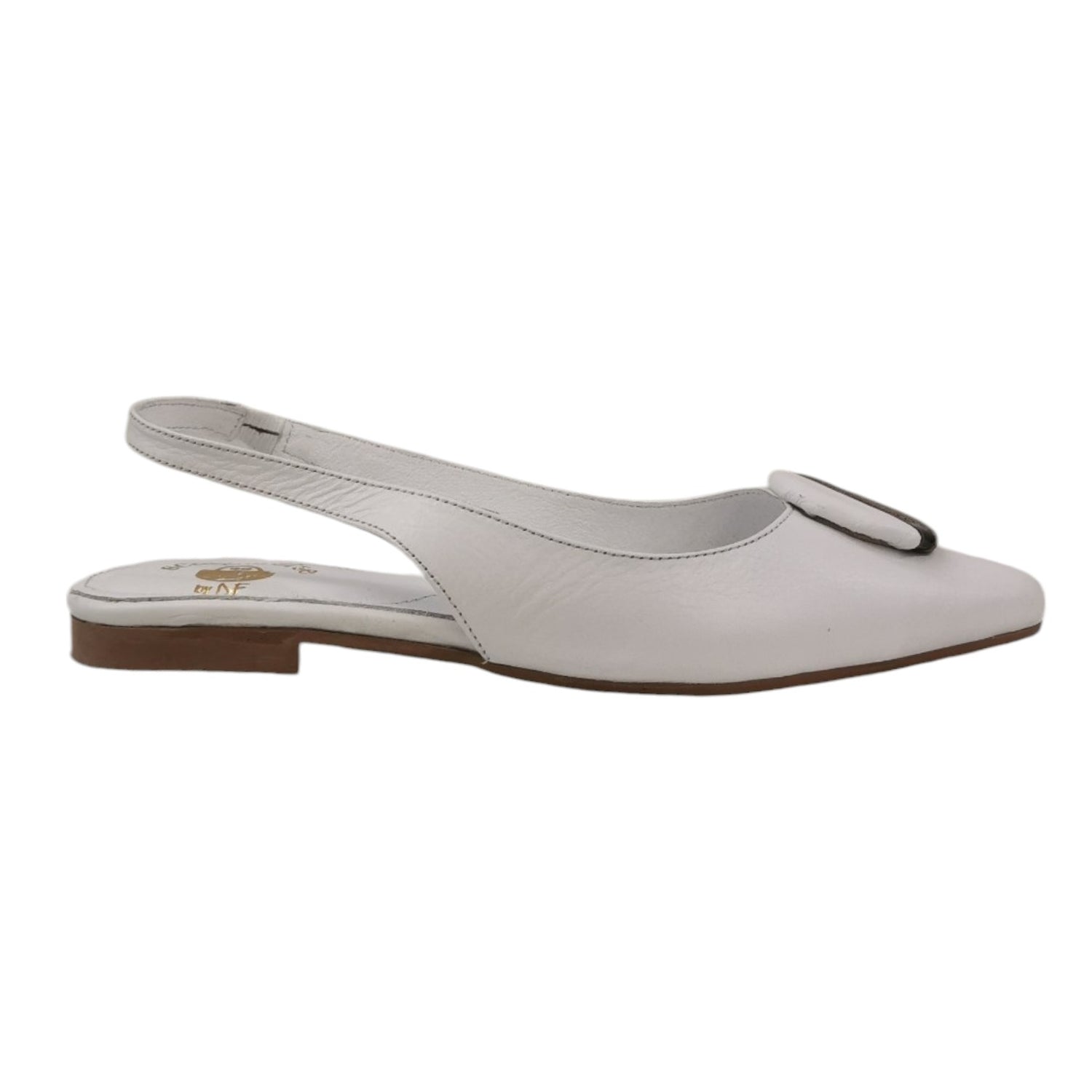 Scarpeborseonline Chanelle Bassa Bianca con Accessorio Bicolore da Donna