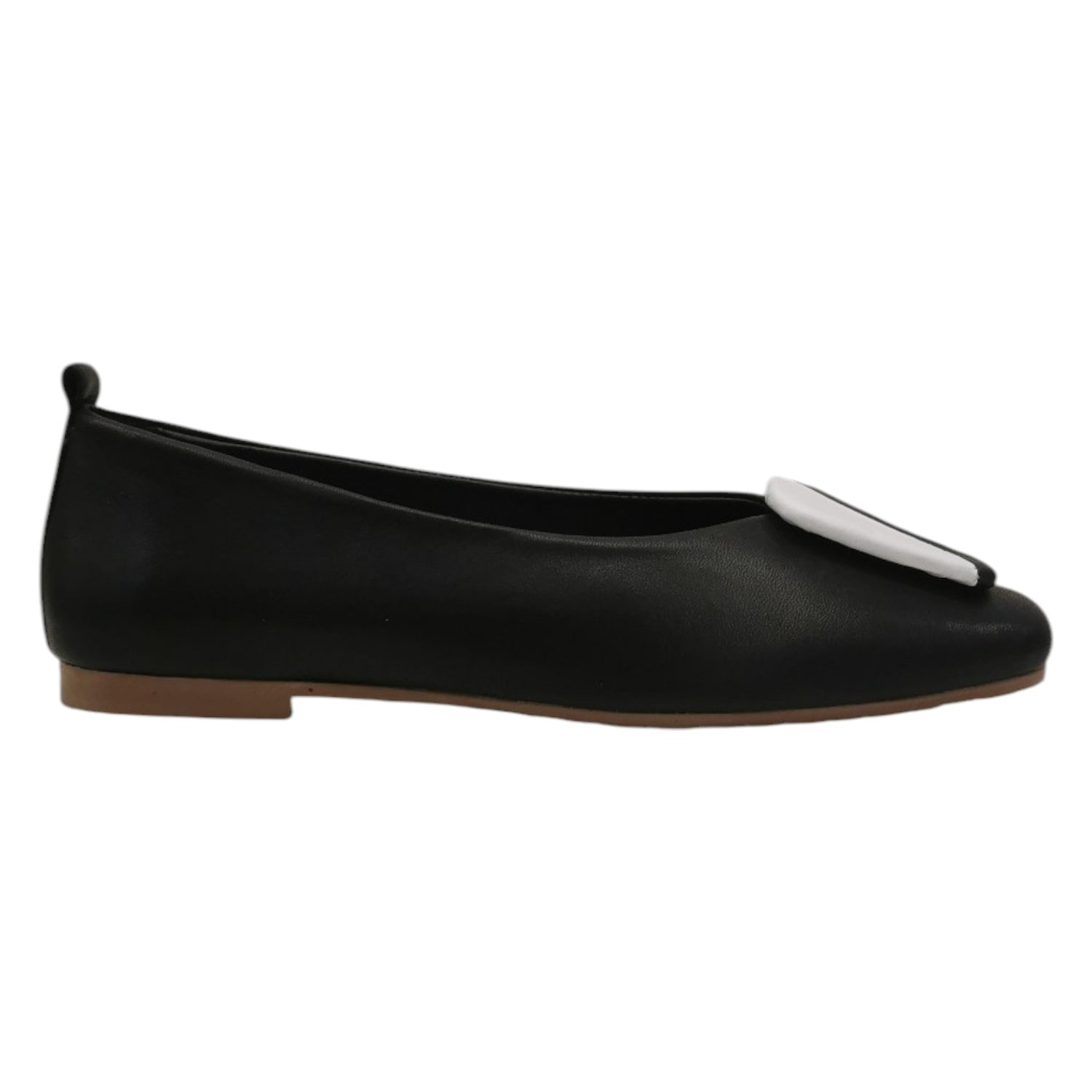 Scarpeborseonline Ballerina Blu con Accessorio Bicolore da Donna