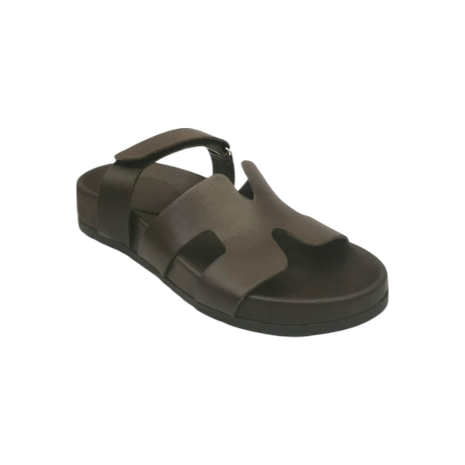 Scarpeborseonline Flat Shoes Donna in Pelle Moro con Strappo