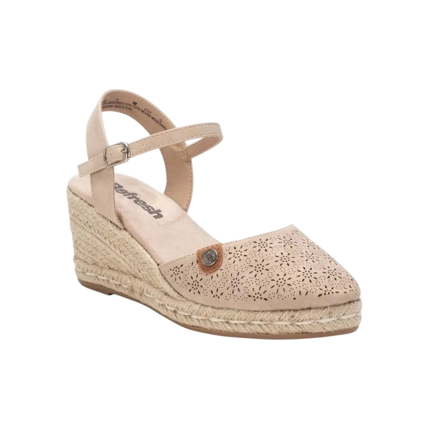 Refresh Espadrillas Beige con Zeppa da Donna