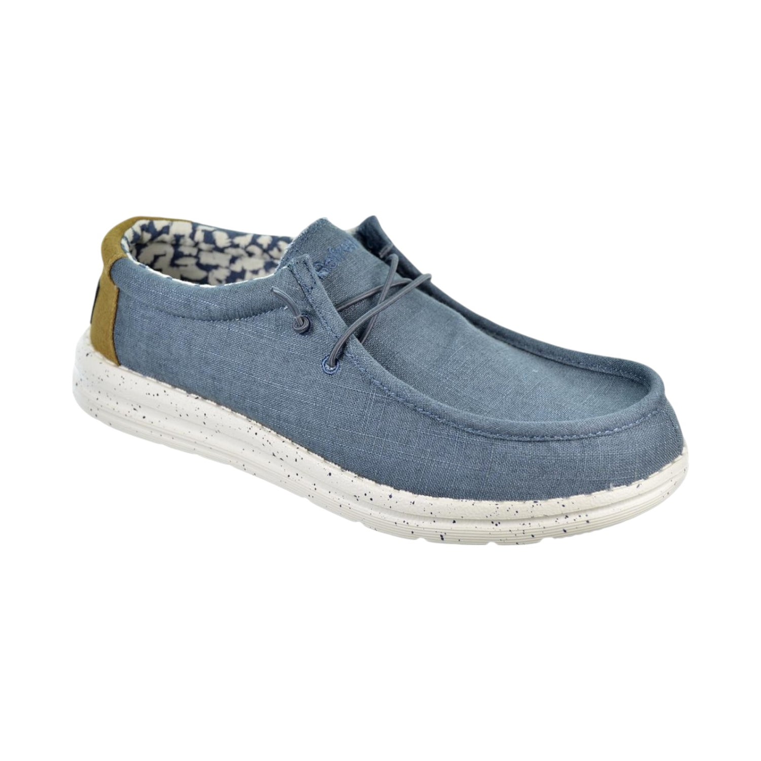 Refresh Mocassino Blu in Tessuto da Uomo