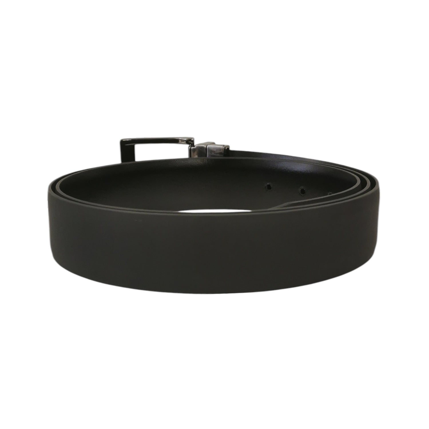 John Richmond Cintura Nera in Pelle da Uomo