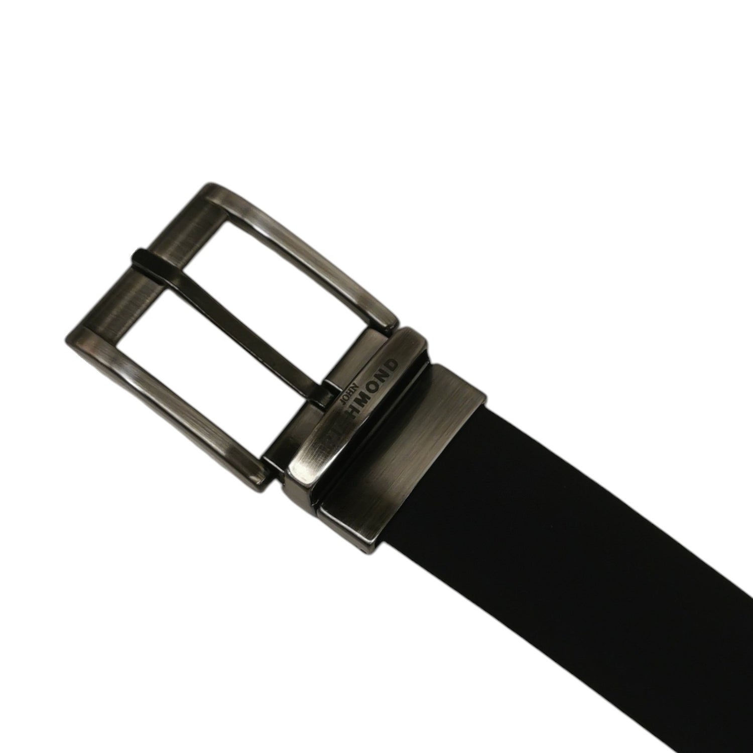 John Richmond Cintura Nera Blu in Pelle da Uomo