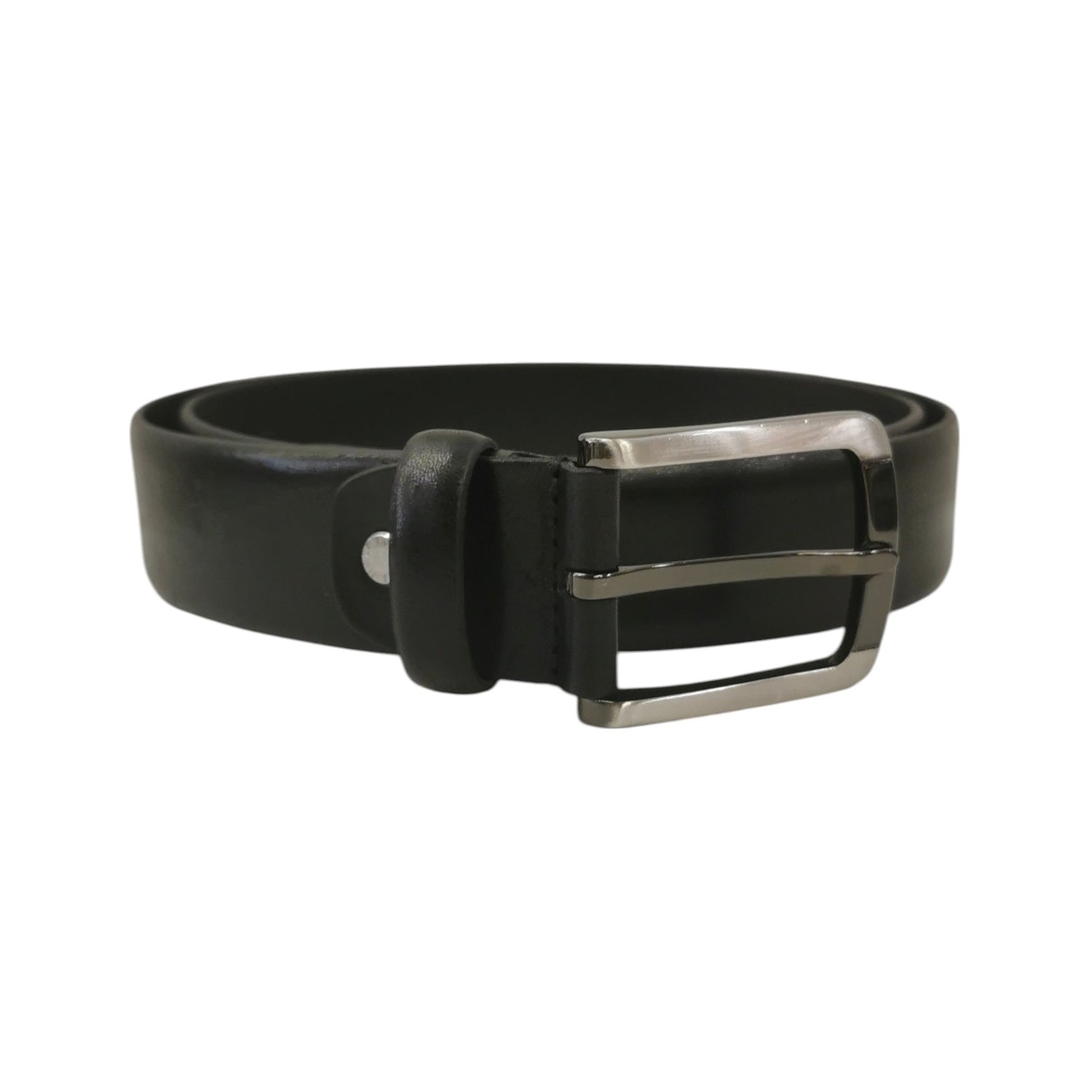 John Richmond Cintura Nera in Pelle da Uomo