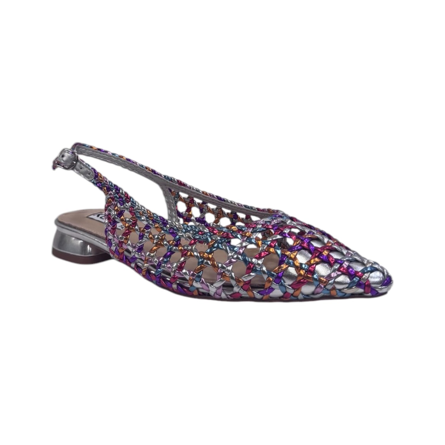 Keys Chanelle Donna in Ecopelle Multicolor Traforata con Tacco Basso 20mm