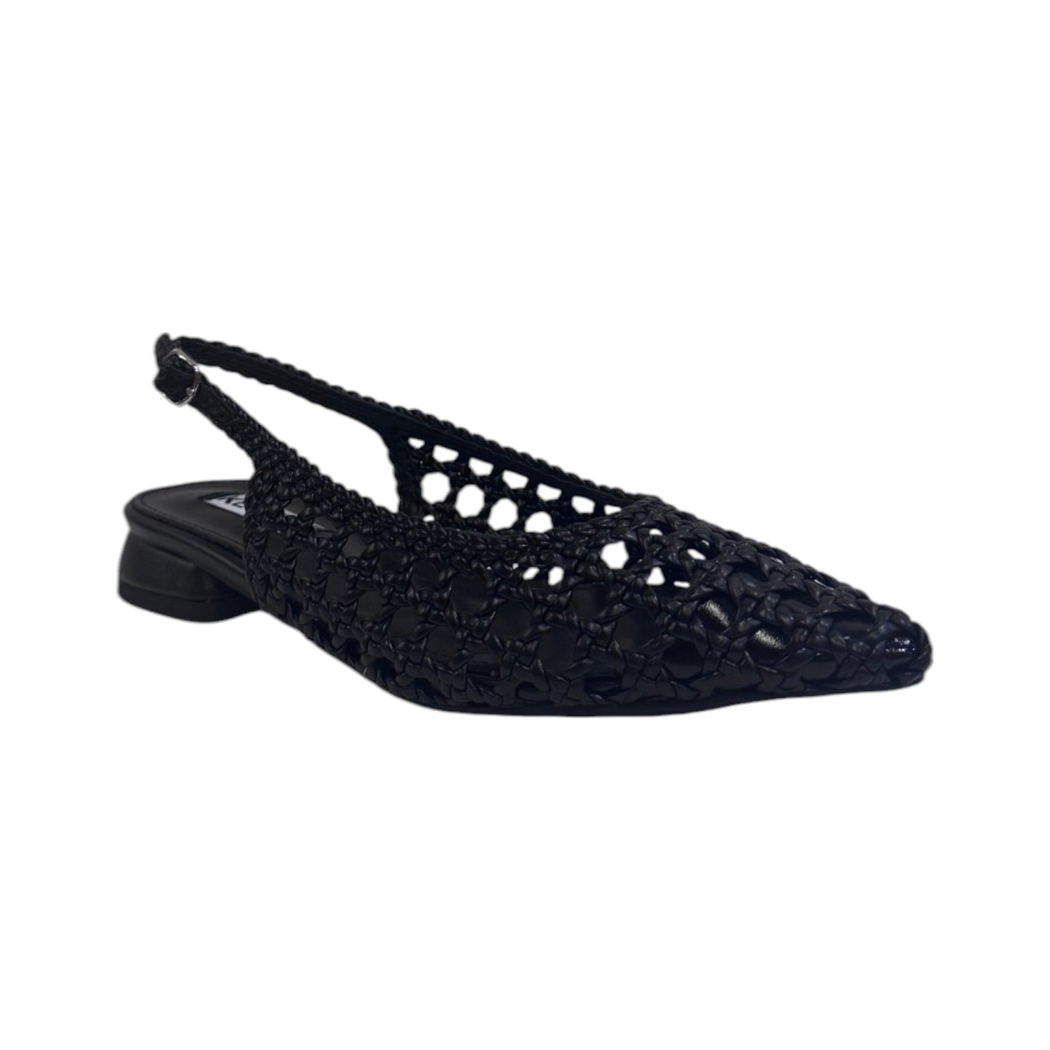 Keys Chanelle Donna in Ecopelle Nera Traforata con Tacco Basso 20mm