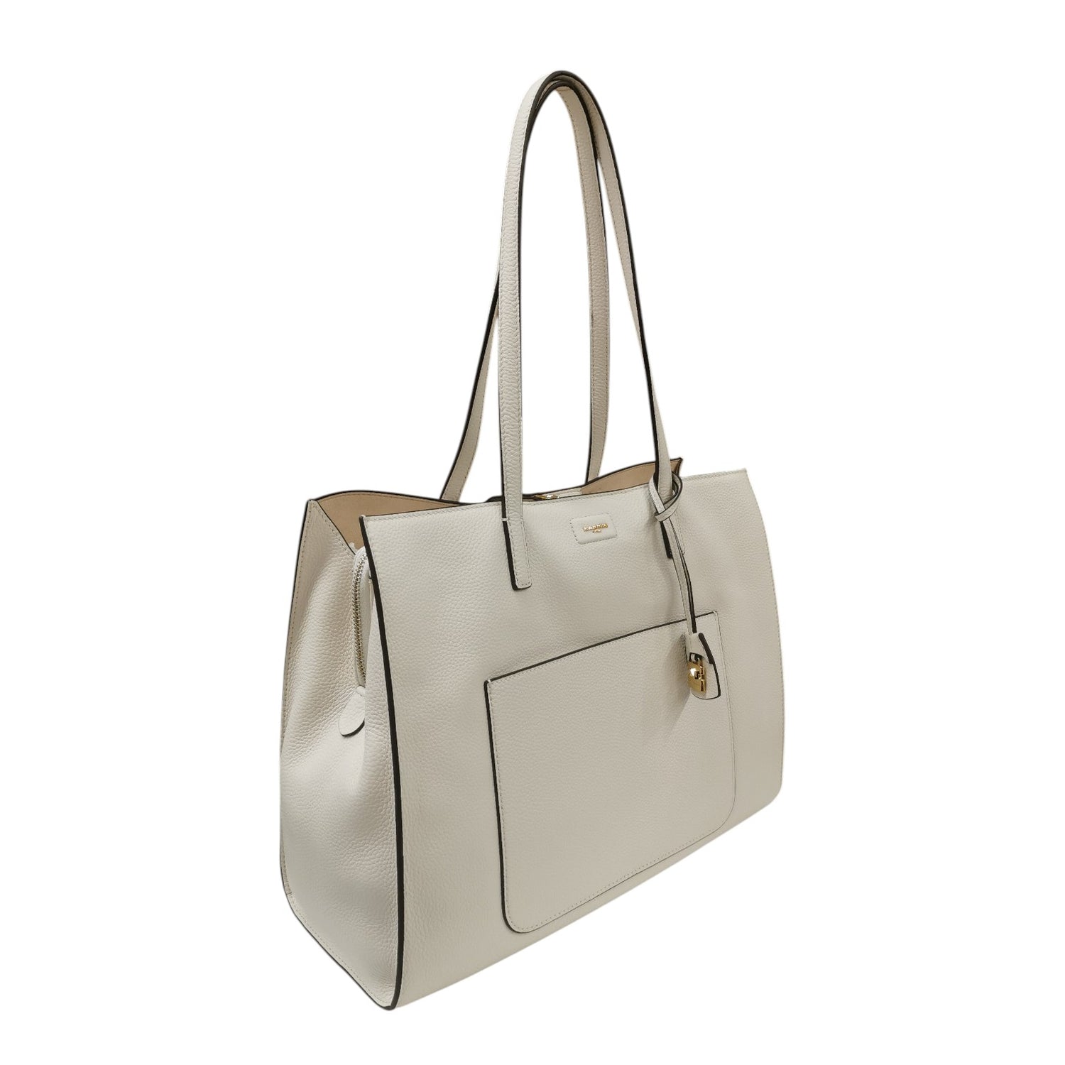 Nannini Firenze Borsa a Spalla Helga Donna in Pelle Bianco Sporco