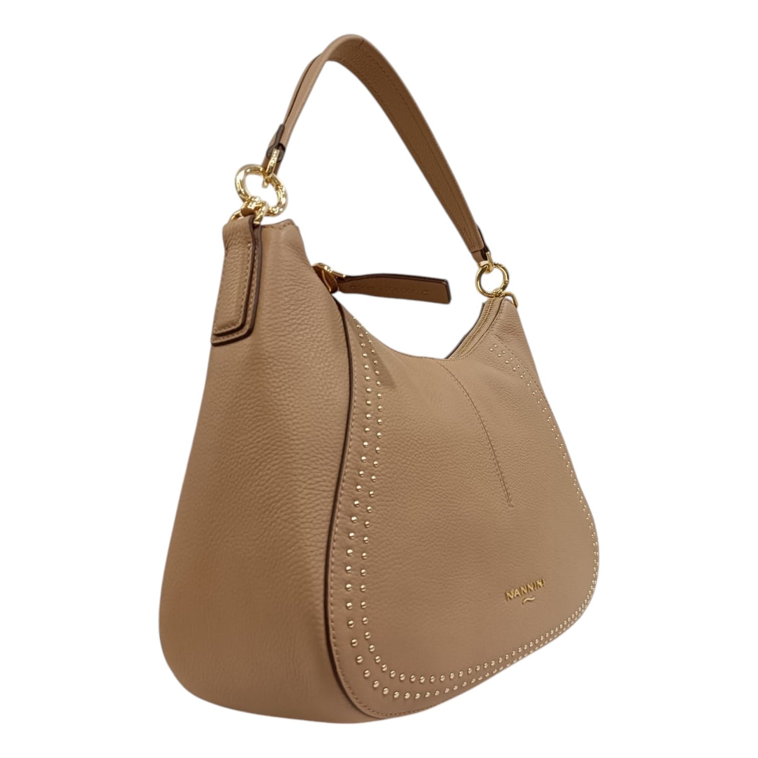 Nannini Firenze Borsa a Spalla Shana Donna in Pelle Cammello con Tracolla