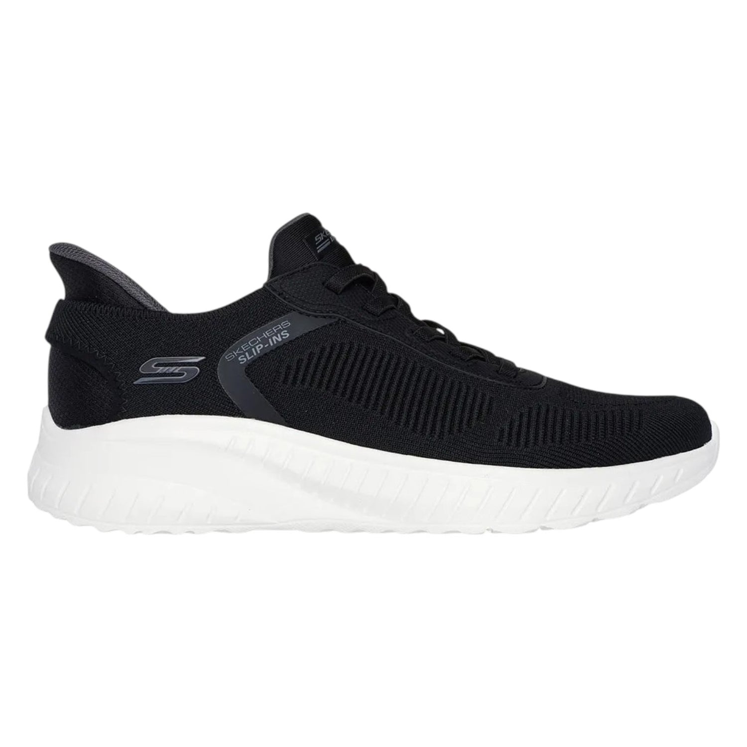 Skechers Slip-ins Uomo Nero: Bobs Sport Squad Chaos - Solid Step