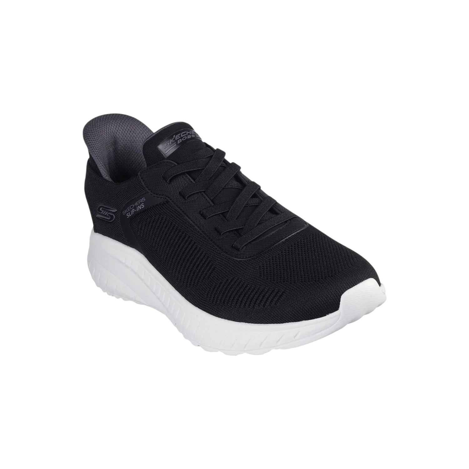 Skechers Slip-ins Uomo Nero: Bobs Sport Squad Chaos - Solid Step