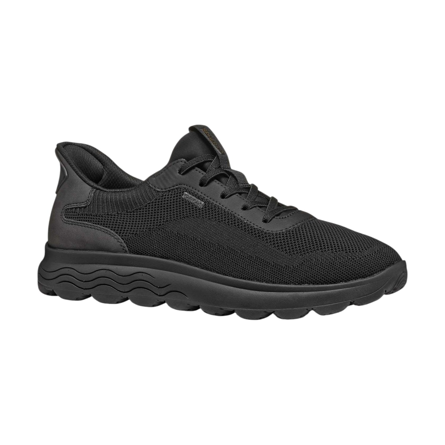 Geox Sneakers Nera Spherica Plus in Tessuto da Uomo