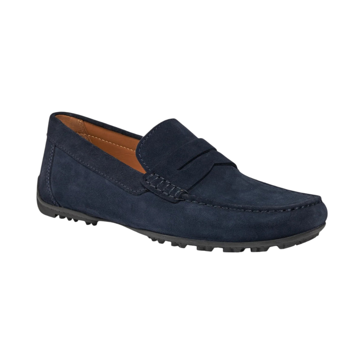 Geox Mocassino Blu Scuro in Camoscio da Uomo
