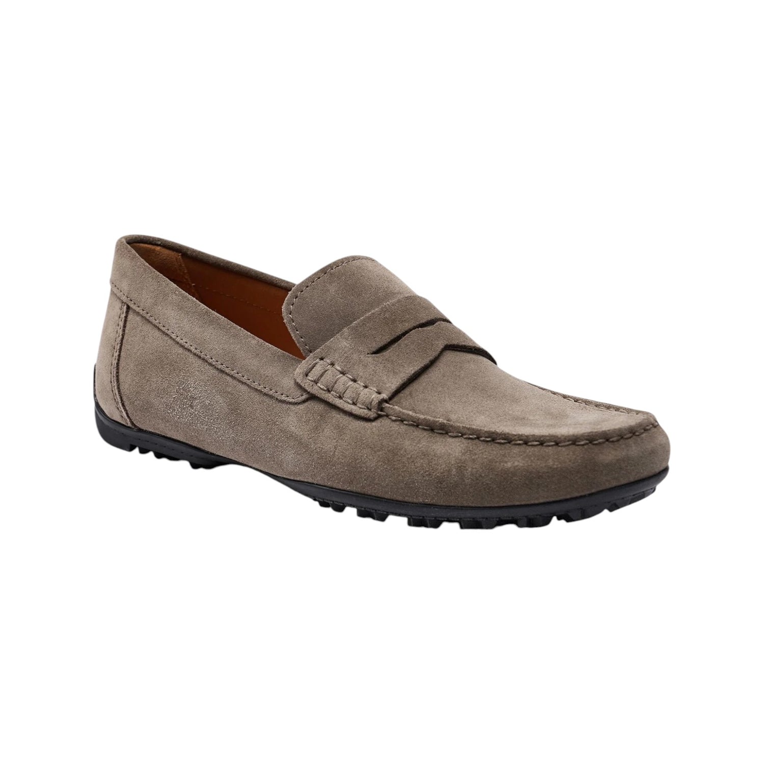 Geox Mocassino Tortora in Camoscio da Uomo