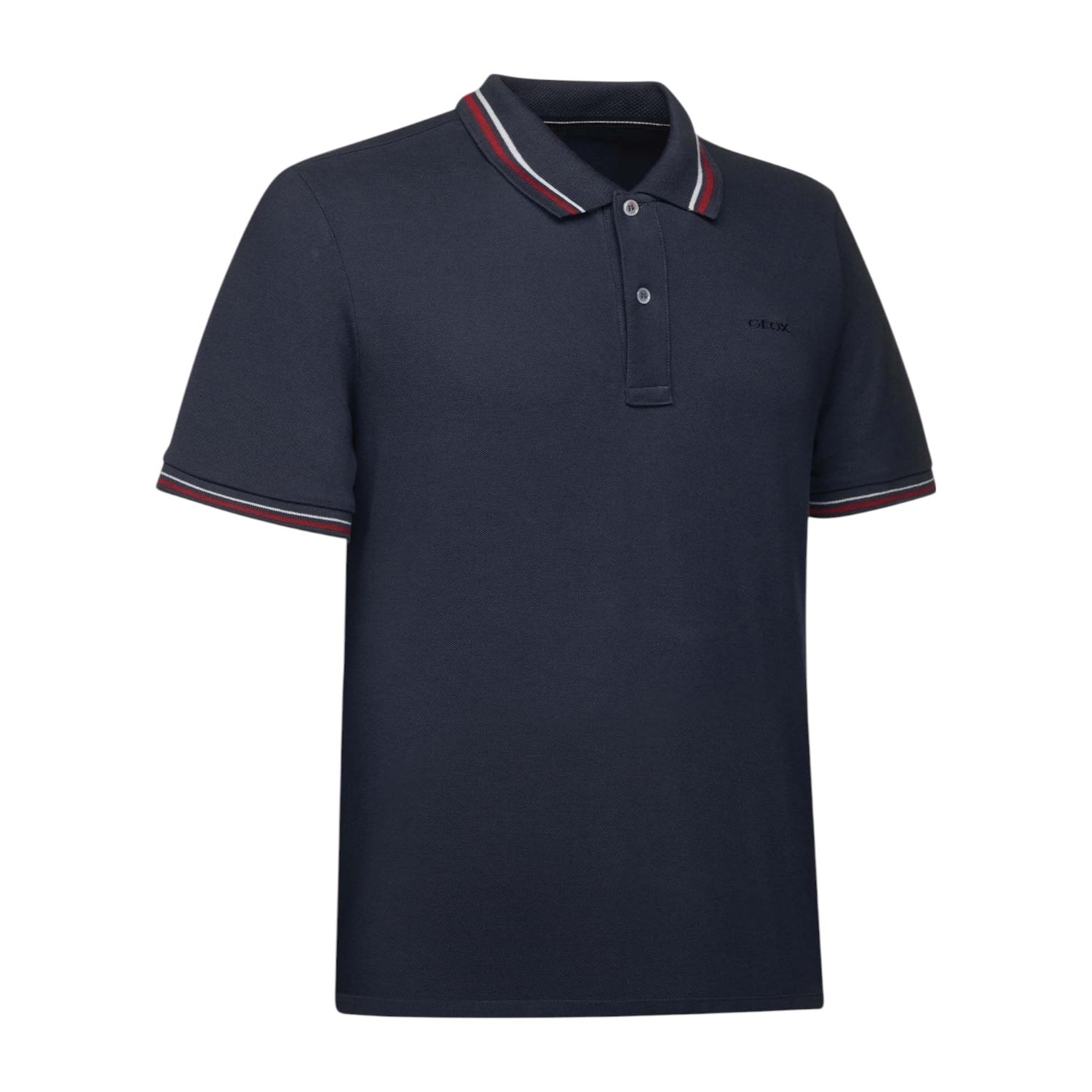 Geox Polo Piquet Blu a Manica Corta da Uomo