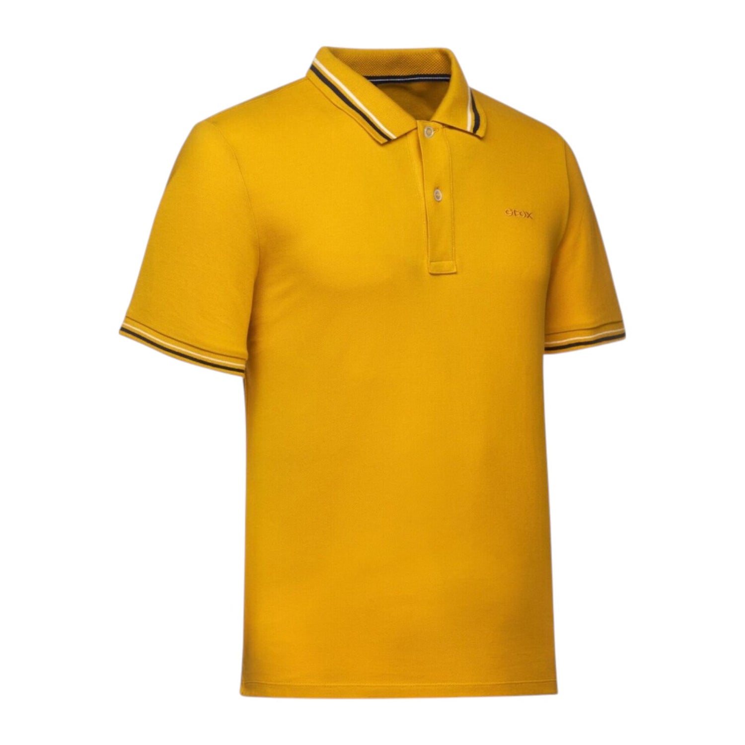 Geox Polo Piquet Gialla a Manica Corta da Uomo
