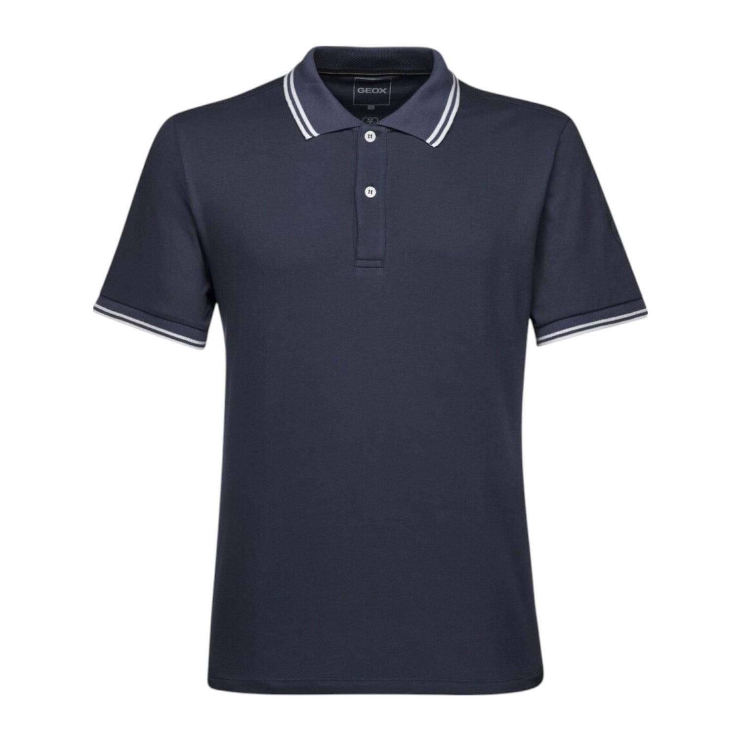 Geox Polo B Blu a Manica Corta da Uomo