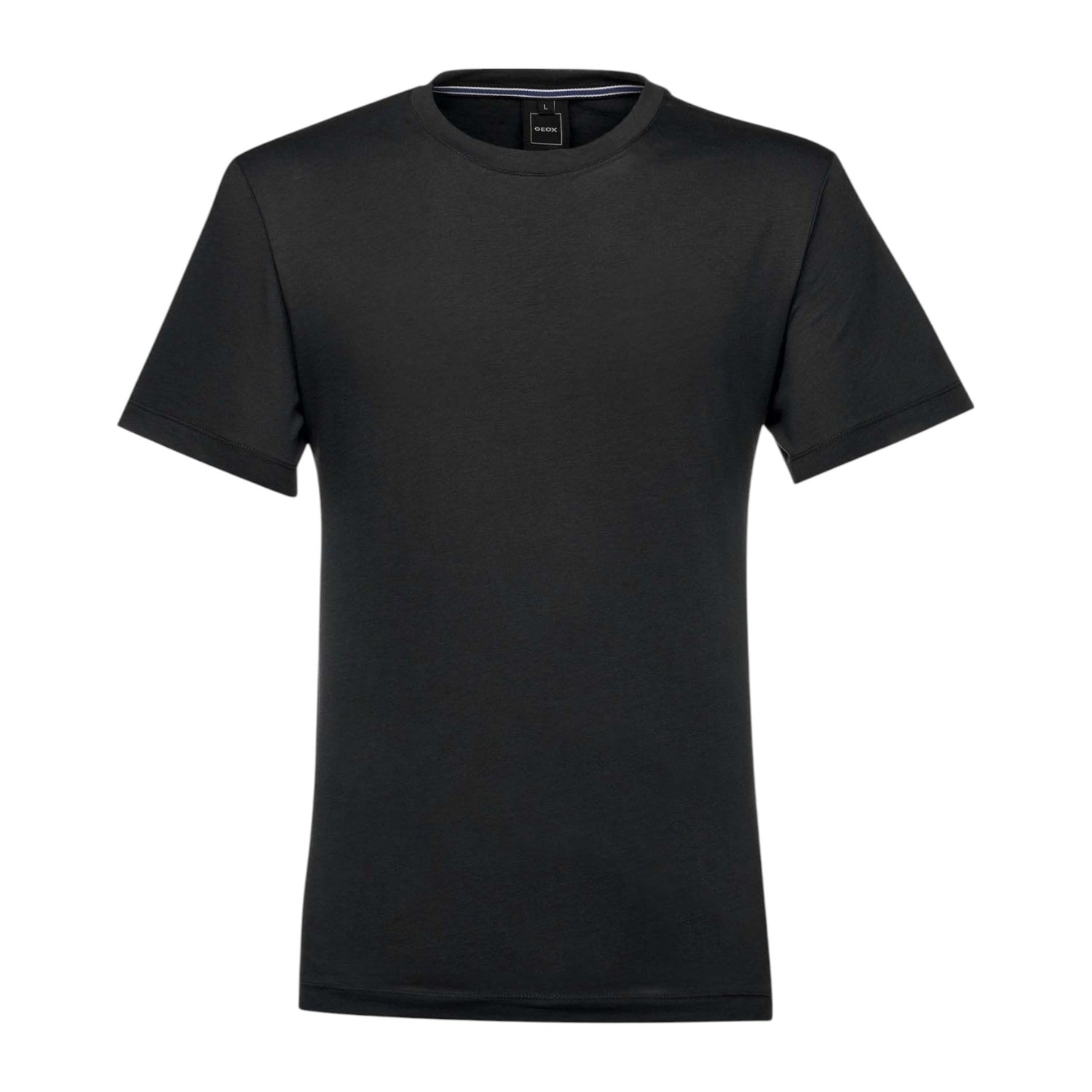 Geox T-Shirt Nera a Manica Corta da Uomo