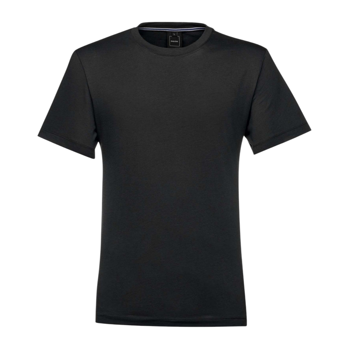 Geox T-Shirt Nera a Manica Corta da Uomo