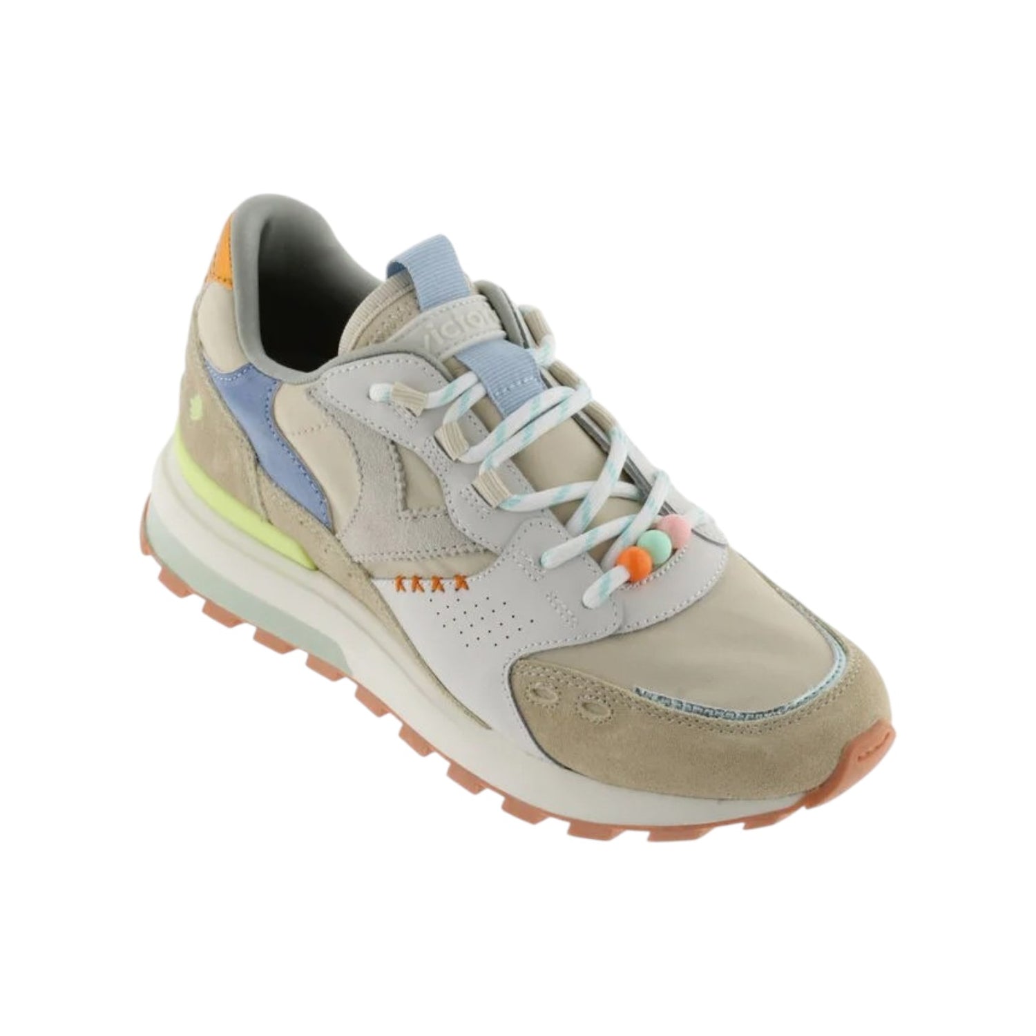 Victoria Sneakers Beige in Camoscio e Tessuto da Donna