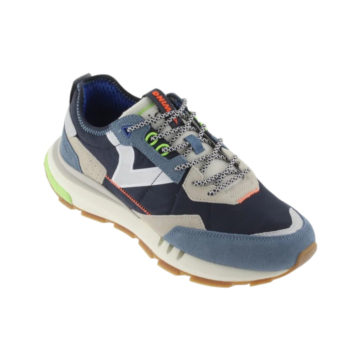 Victoria Sneakers Blu in Camoscio e Tessuto da Uomo