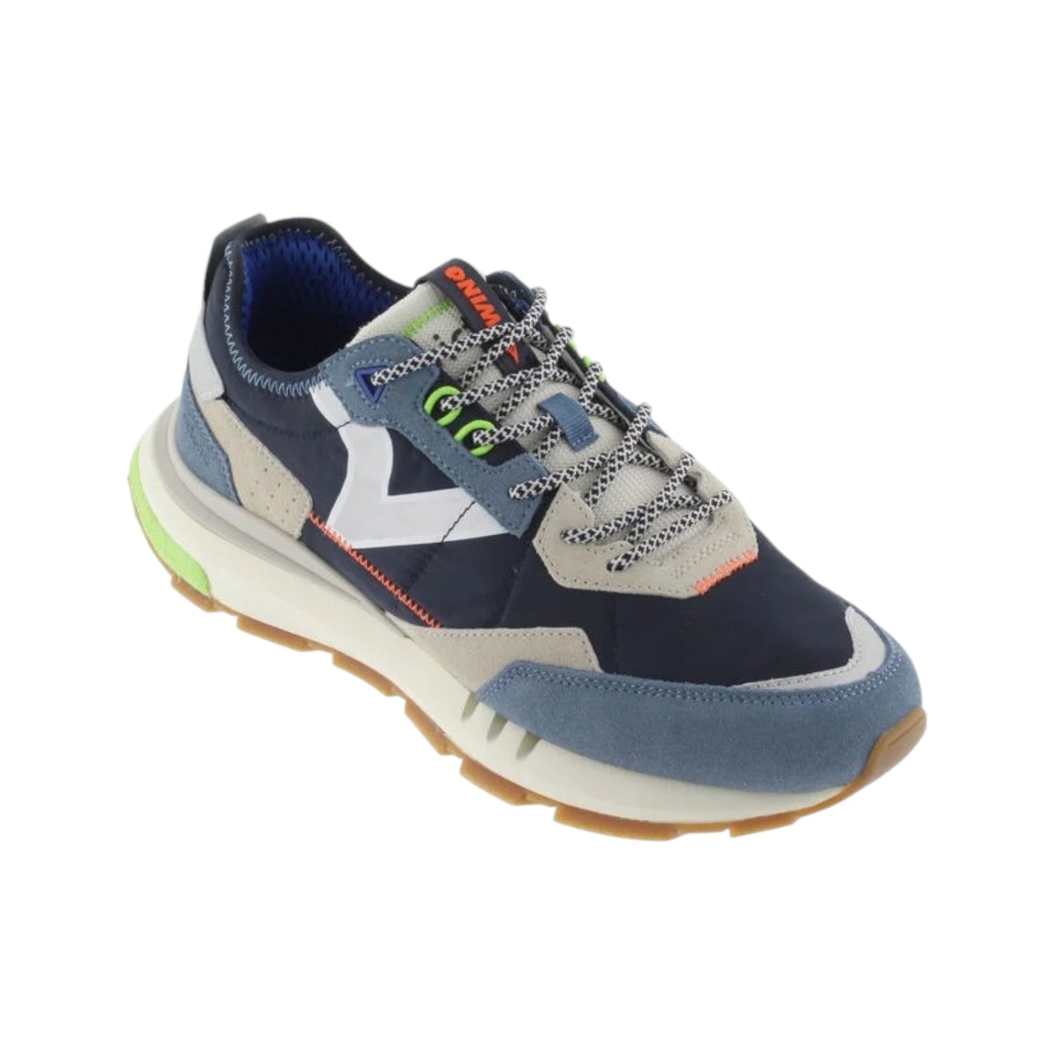 Victoria Sneakers Blu in Camoscio e Tessuto da Uomo