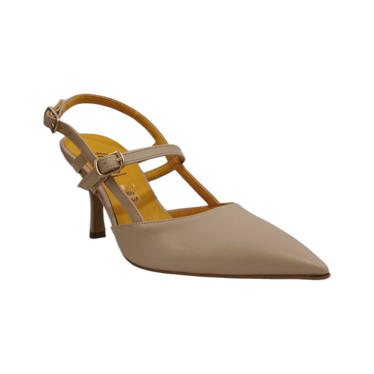 Scarpeborseonline Chanelle Nude  con Doppio Cinturino t.7 da Donna