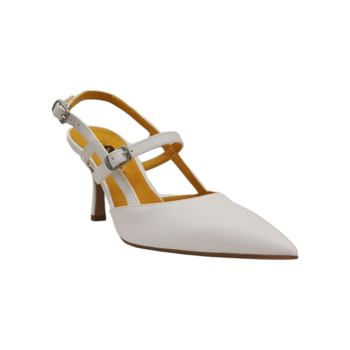 Scarpeborseonline Chanelle Bianca con Doppio Cinturino t.7 da Donna
