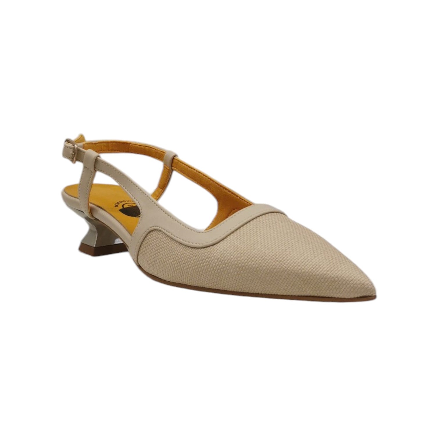 Scarpeborseonline Chanelle Beige in Pelle e Tessuto t.5 da Donna