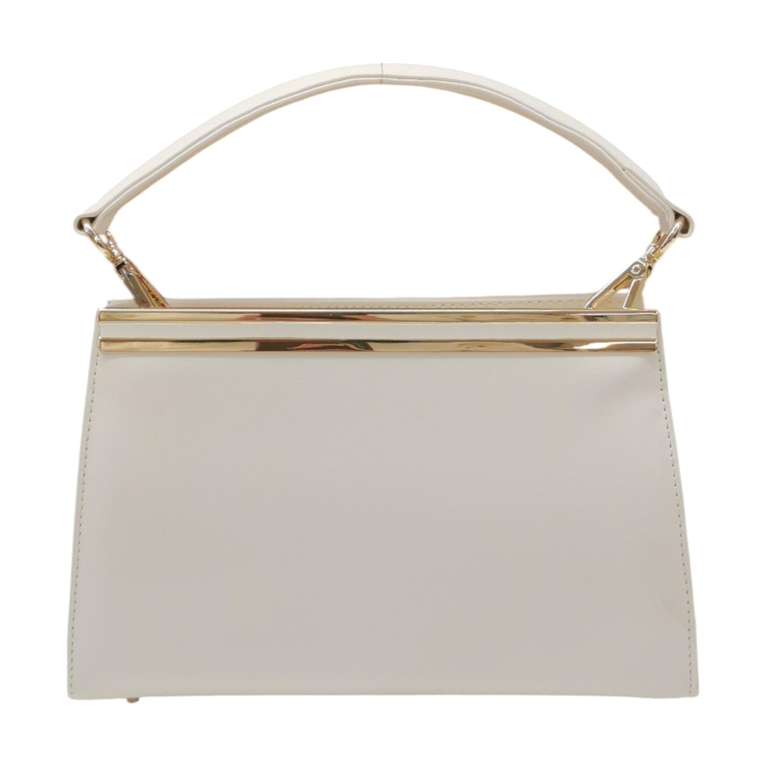 Della Fonte Pochette a Mano Rigida Bianca da Donna