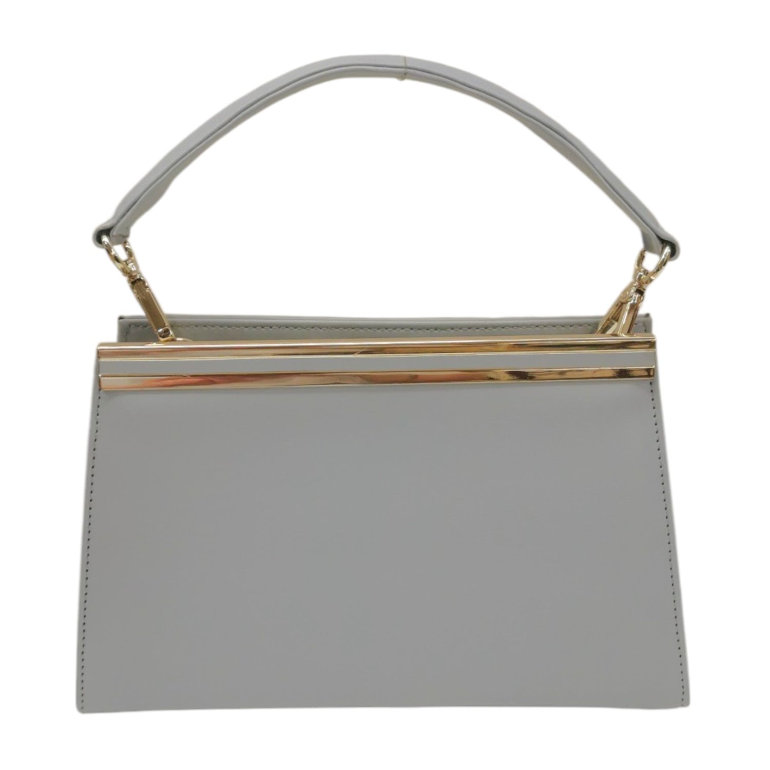 Della Fonte Pochette a Mano Rigida Celeste da Donna