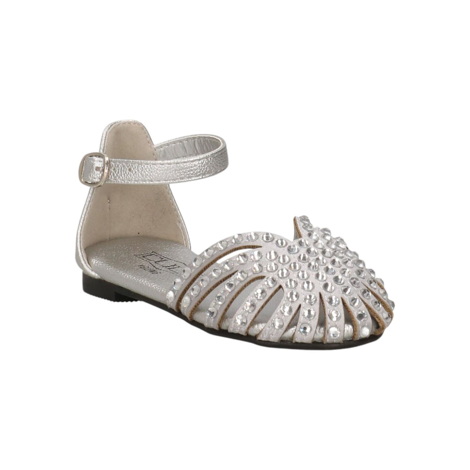 Cult Young Sandalo Argento a Ragnetto con Strass