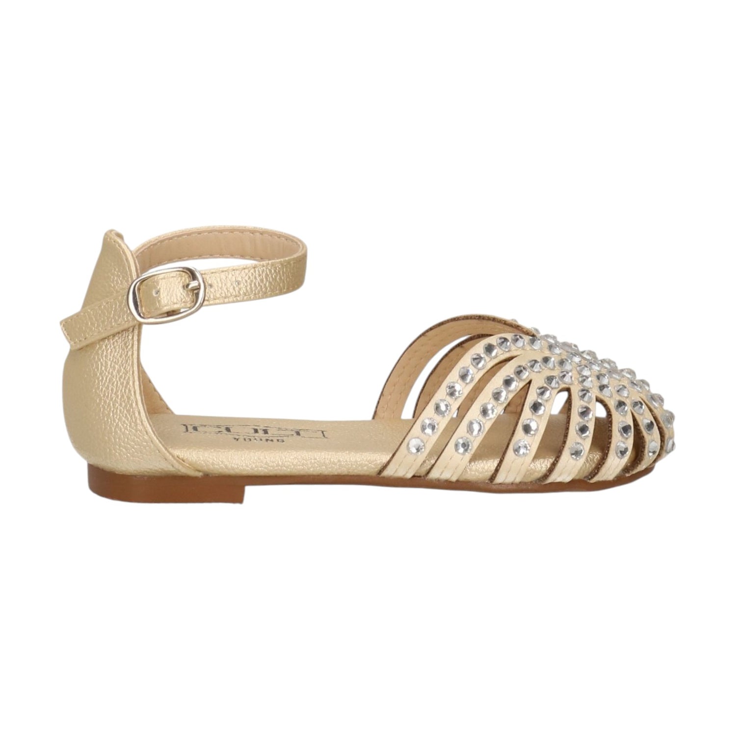 Cult Young Sandalo Oro a Ragnetto con Strass