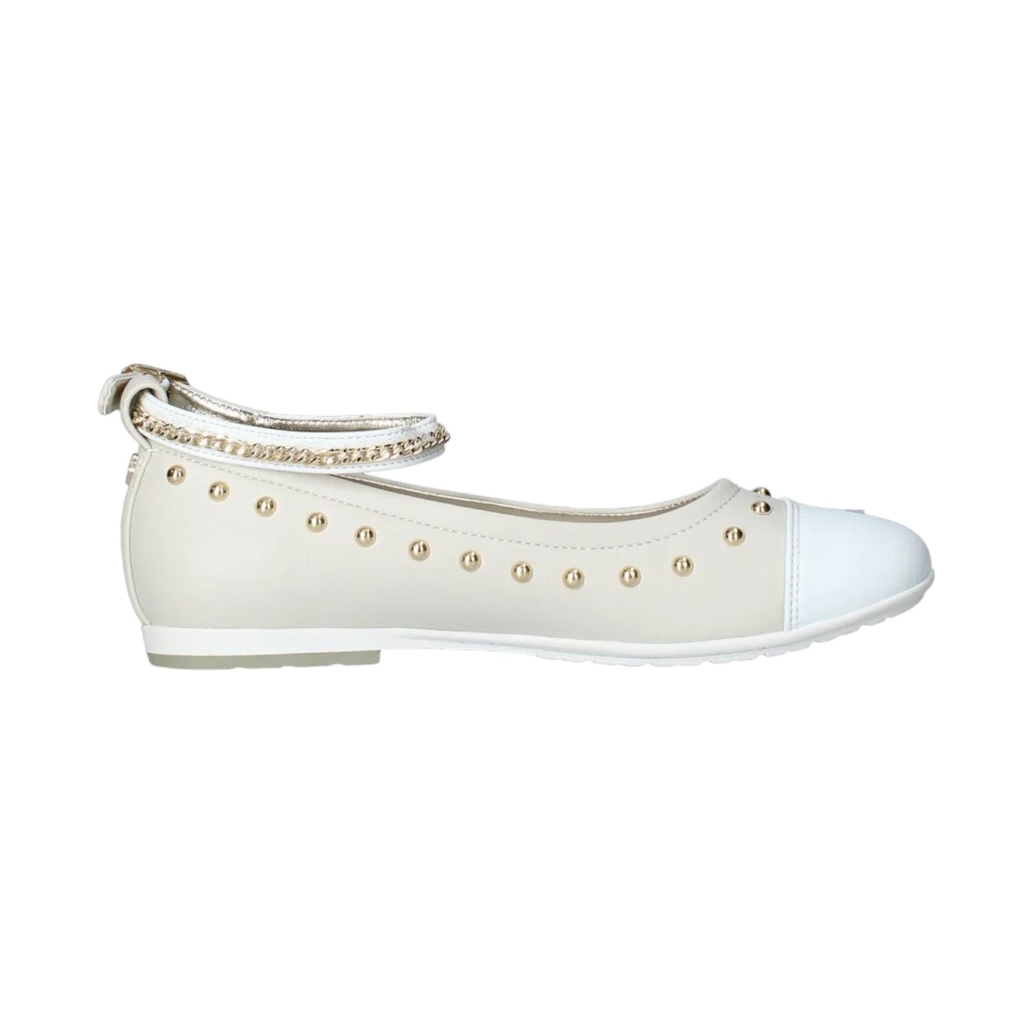 Cult Young Ballerina Bianco Beige con Braccialetto Catena