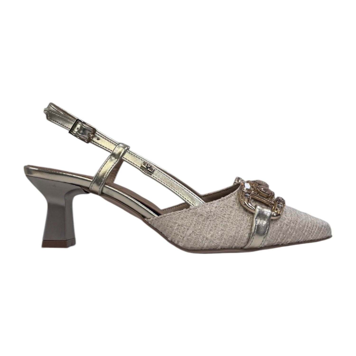 Valleverde Chanelle Oro in Tessuto con Morsetto Gioiello t.7 da Donna