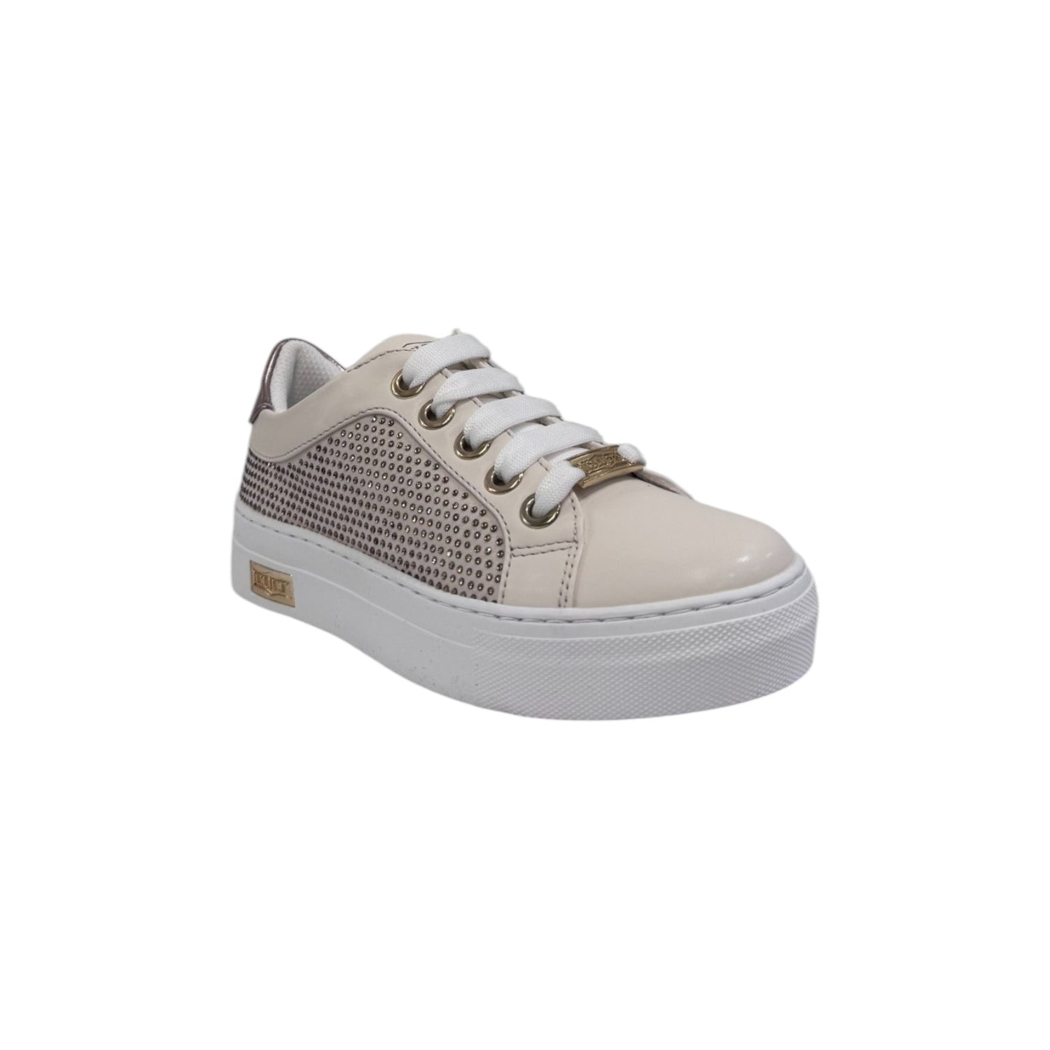 Cult Young Sneakers Beige con Strass