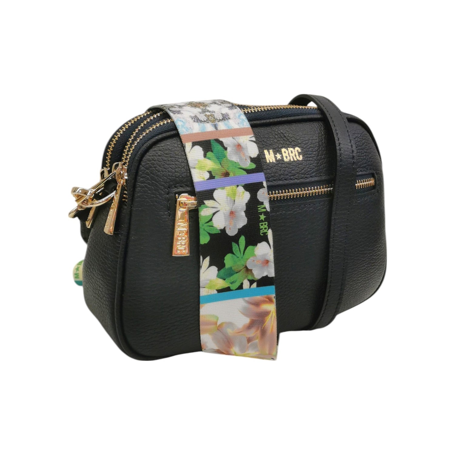 M Brc Tracolla Blu Linea Obona con Triplo Scomparto da Donna