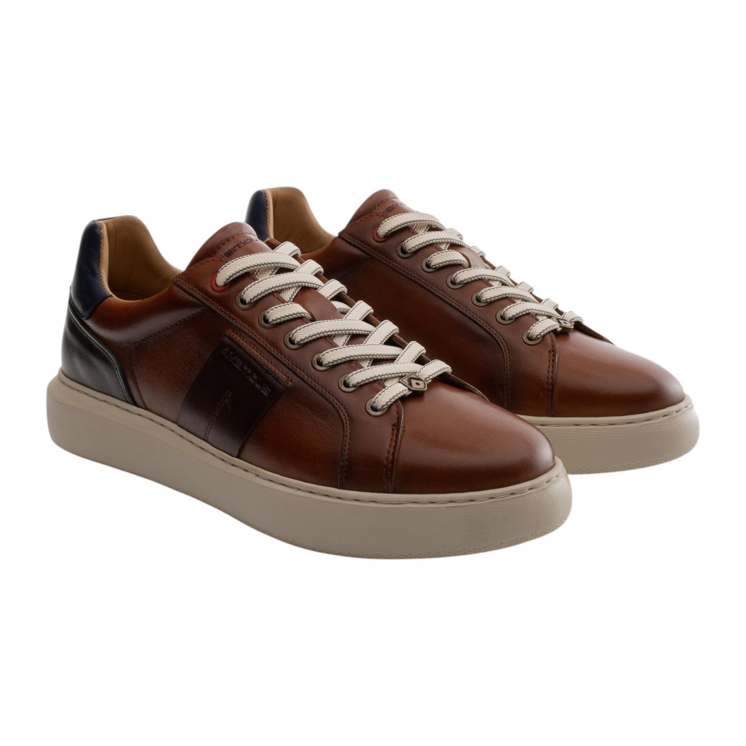 Ambitious Sneakers Bassa Cammello in Pelle da Uomo