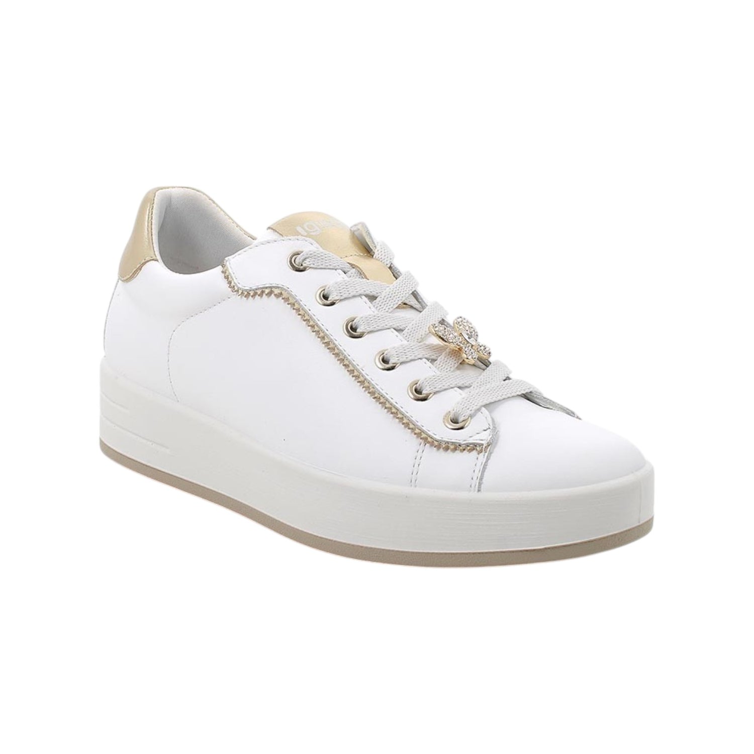 Igi&Co Sneakers Bianca con Charm da Donna