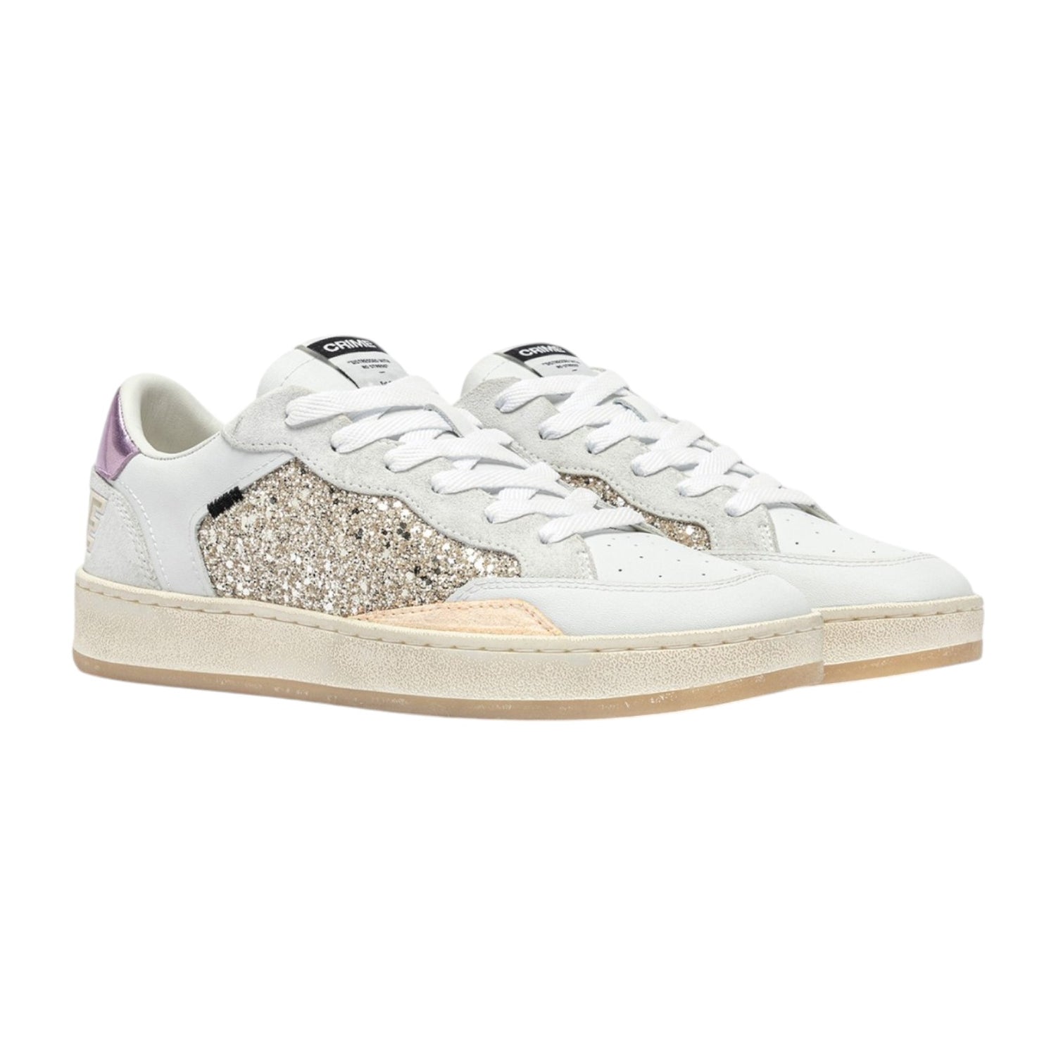 Crime London Sneakers Bianca Chelsea Sugar Plum da Donna