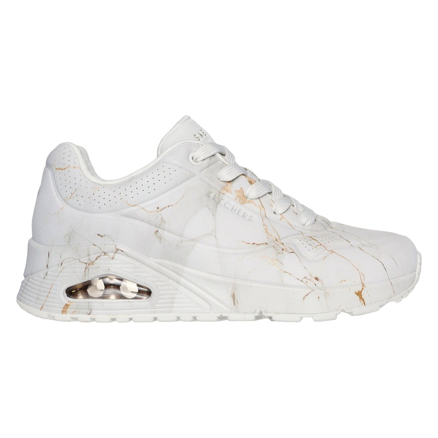 Skechers Sneakers Bianca Uno - Marble Marvel da Donna