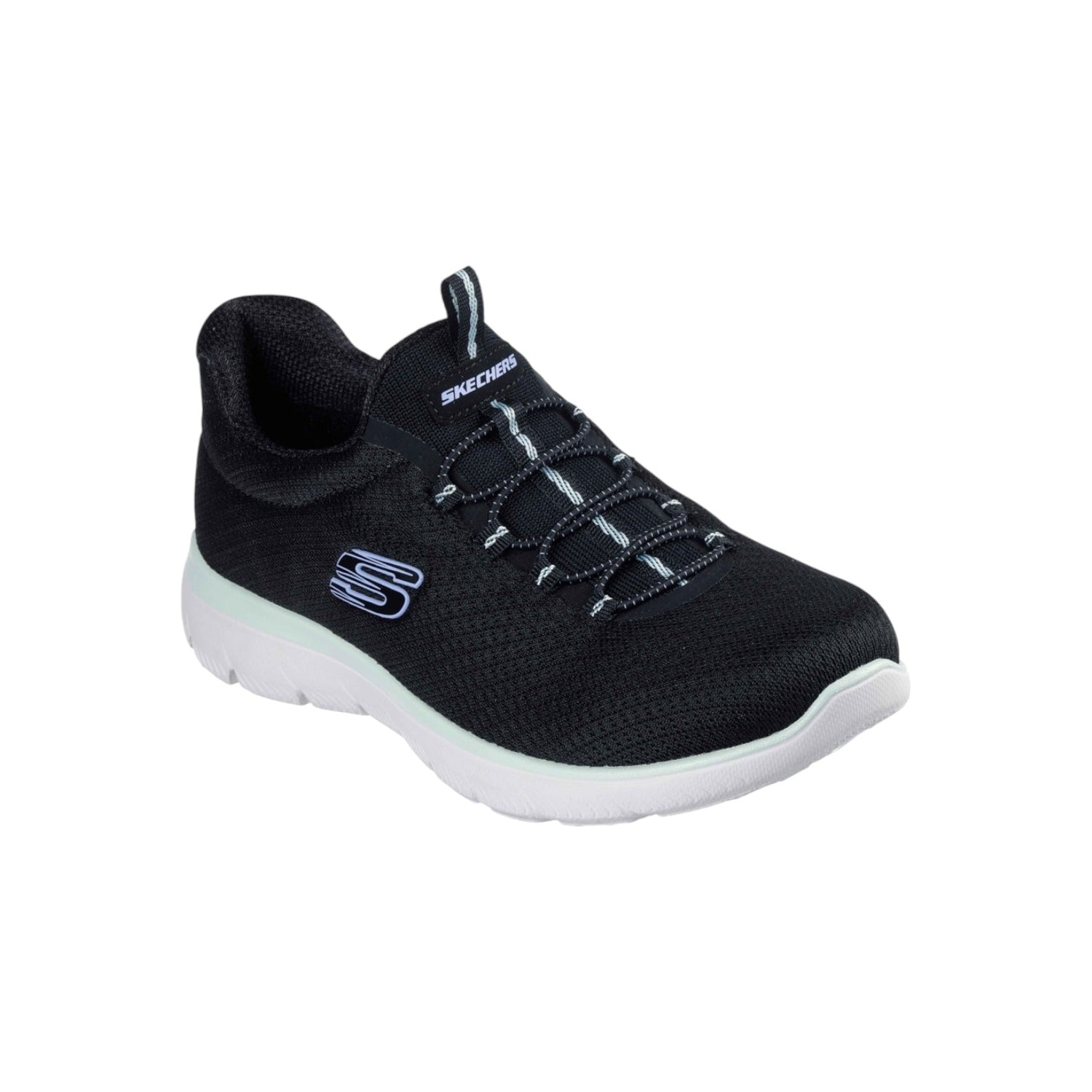 Skechers Slip On Nero Multi Summits - Summer Blush da Donna