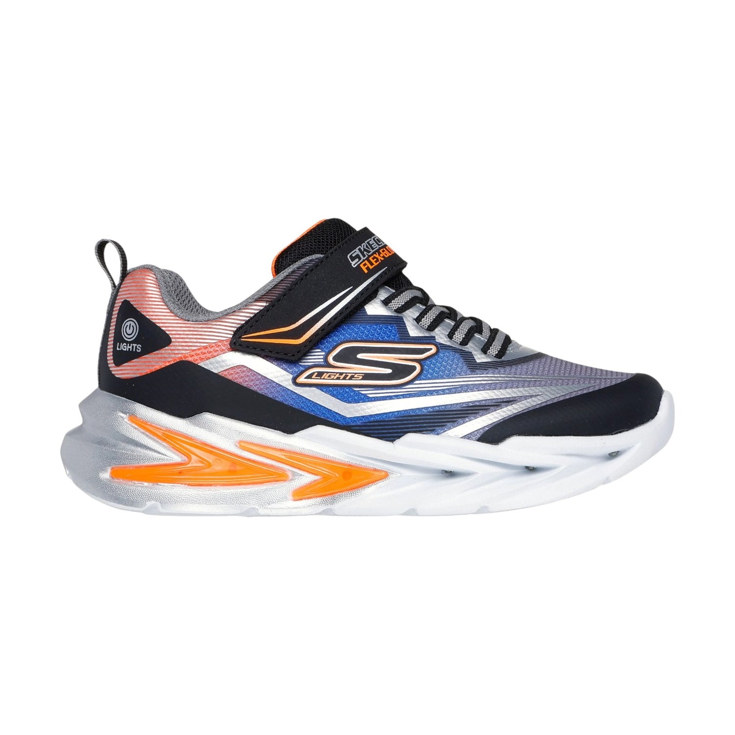 Skechers Sneakers Nero Argento S Lights: Flex-Glow Ultra da Bambino