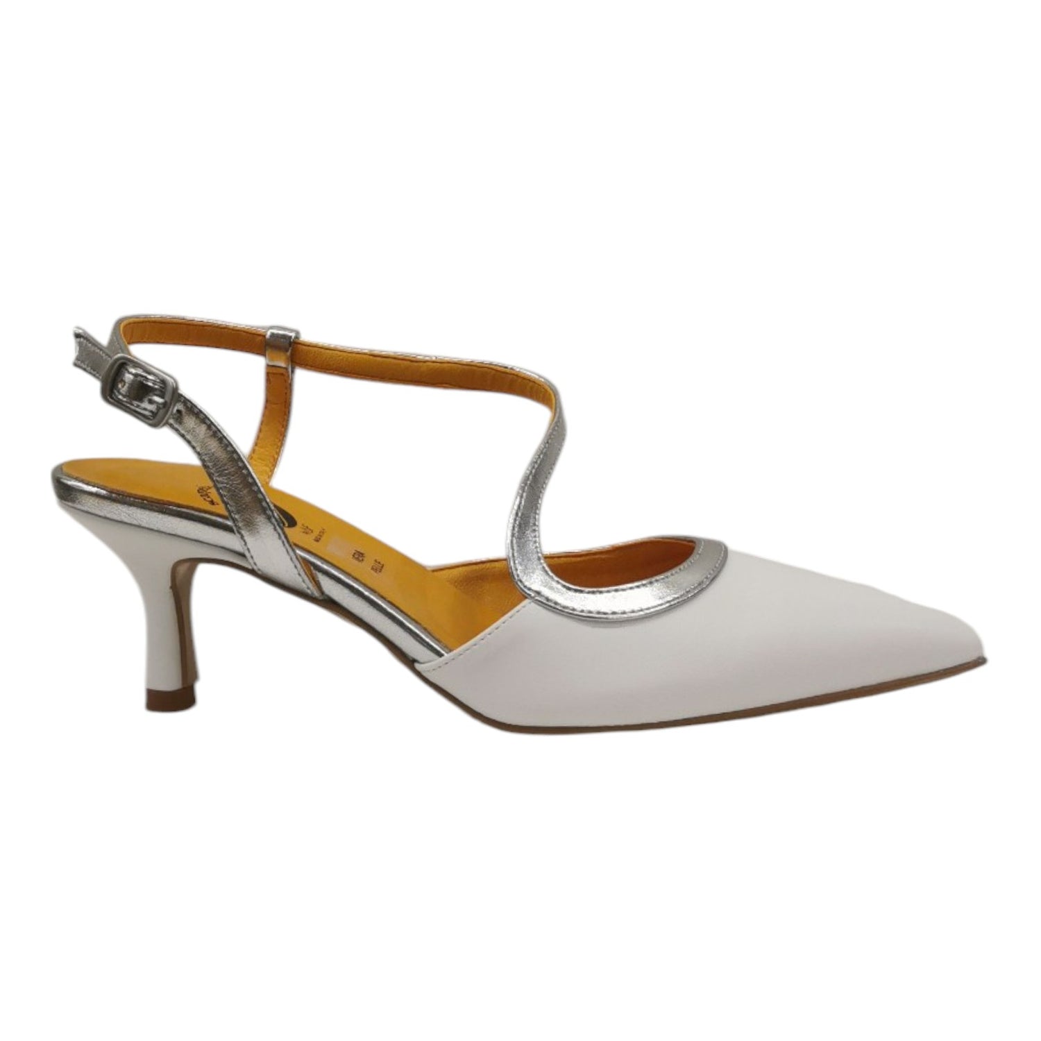 Scarpeborseonline Chanelle Bianca Argento t.6 da Donna