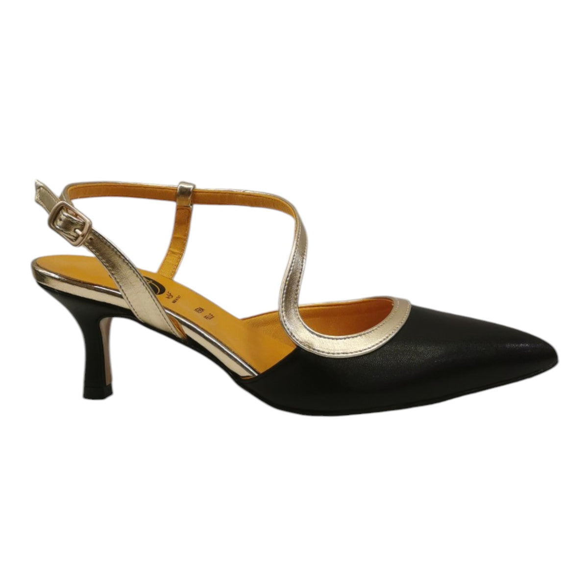 Scarpeborseonline Chanelle Nera Oro t.6 da Donna